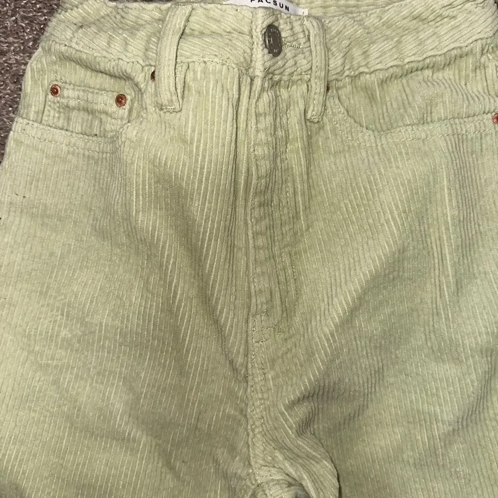 Green Corduroy PacSun Jeans